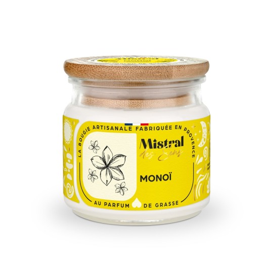 Bougie parfumée - Monoï 150 ml - Mistral des Sens