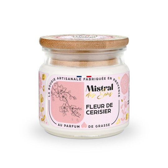 Bougie parfumée - Fleur de Cerisier 150 ml - Mistral des Sens