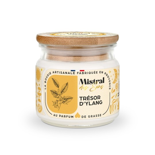 Bougie parfumée - Trésor d'Ylang 150 ml - Mistral des Sens