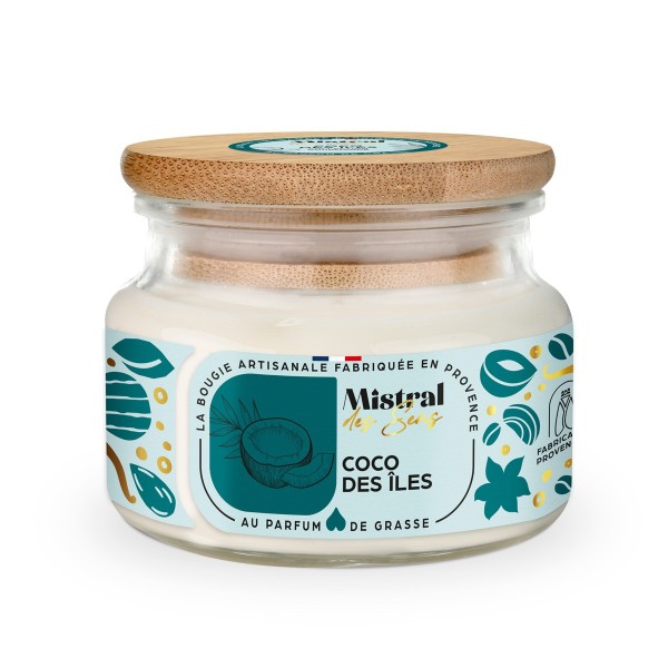 Bougie parfumée - Coco des Îles 300 ml - Mistral des Sens
