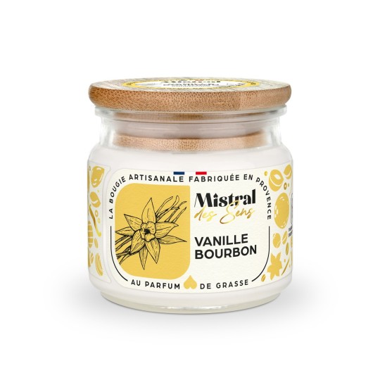 Bougie parfumée - Vanille Bourbon 150 ml - Mistral des Sens