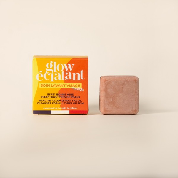 Soin lavant visage solide Peaux normales Glow éclatant Lamazuna