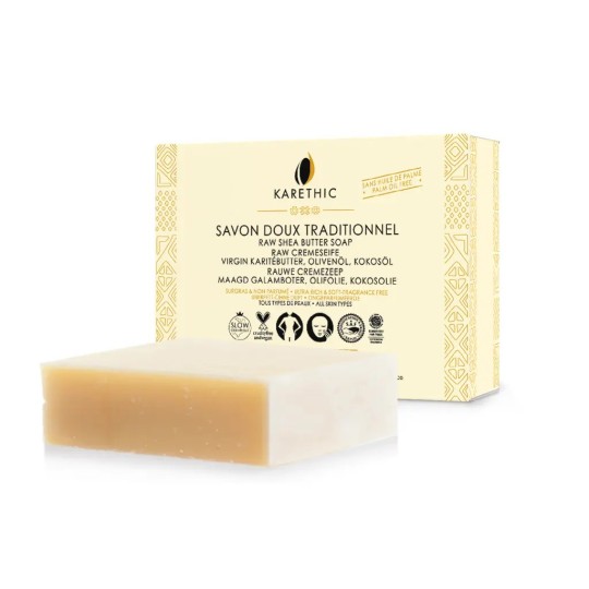 Savon Doux Traditionnel Surgras au Karité Pur – Bio & Vegan - Karethic