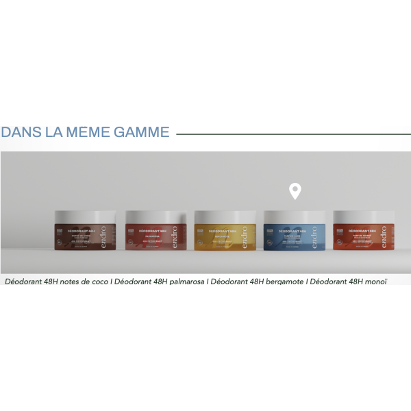 Gamme déodorants baumes BIO Naturels 48H - Endro cosmétiques