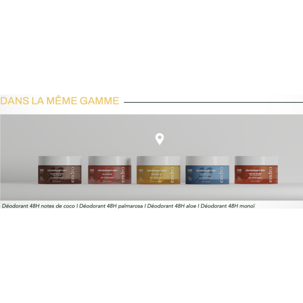 Gamme déodorants baumes BIO naturels - Endro cosmétiques