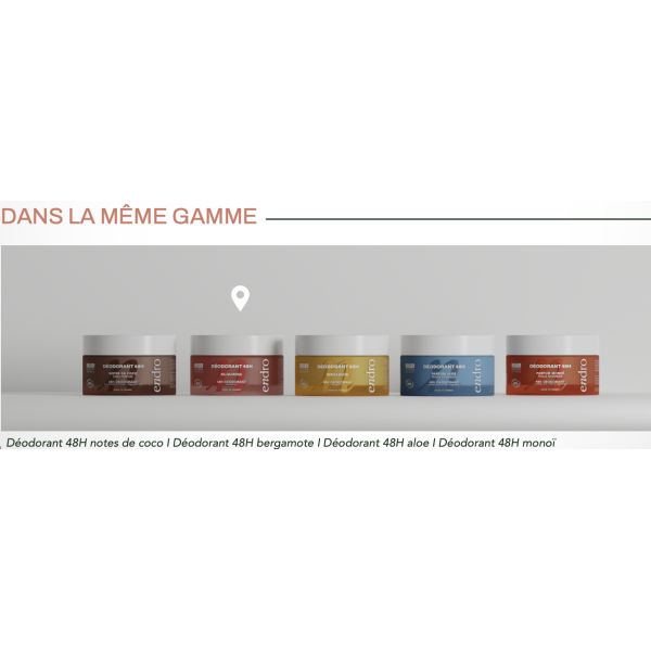 Gamme déodorants baumes BIO naturels - Endro cosmétiques