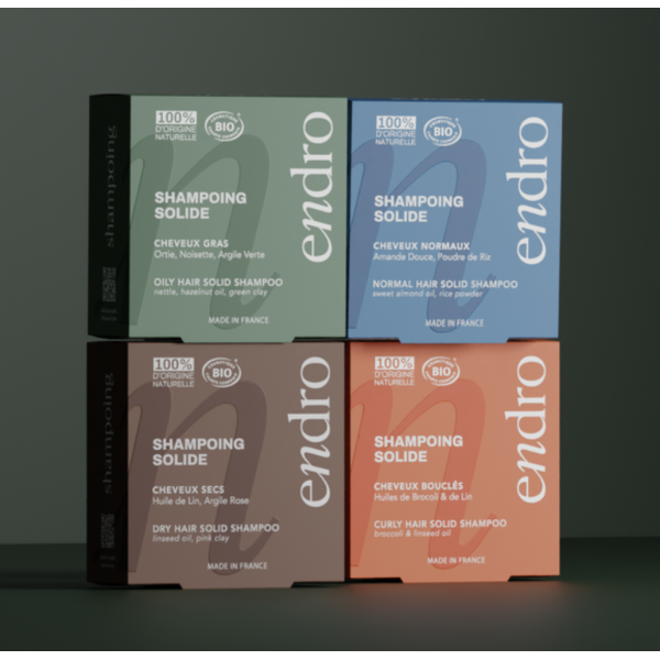 Gamme shampoings solide BIO - Endro cosmétiques