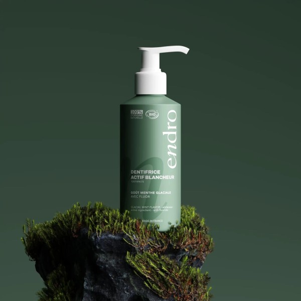 Dentifrice gel actif blancheur BIO Menthe Glaciale - Endro cosmétiques