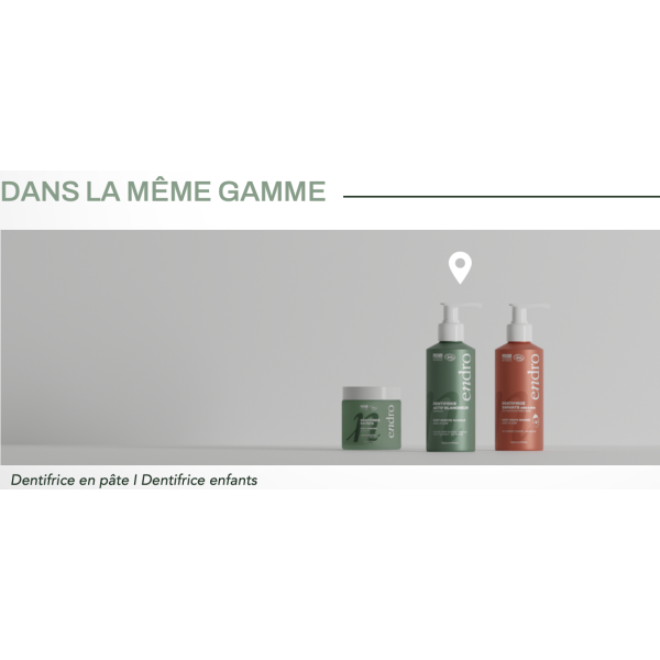 Gamme de dentifrices - Endro cosmétiques