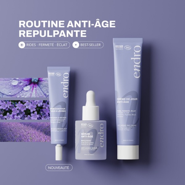 Routine anti-âge repulpante BIO - Endro cosmétiques
