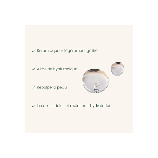 Texture Sérum anti-âge repulpant BIO - Endro cosmétiques