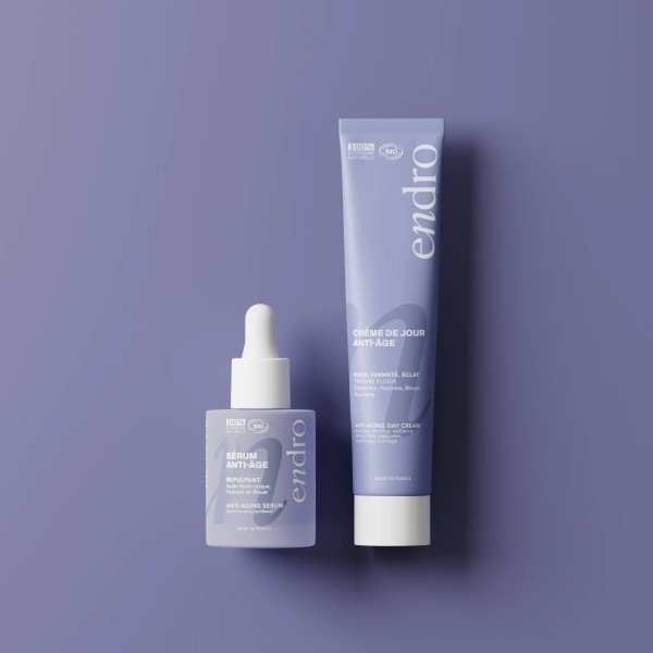 Duo visage routine anti-âge repulpante BIO - Endro cosmétiques