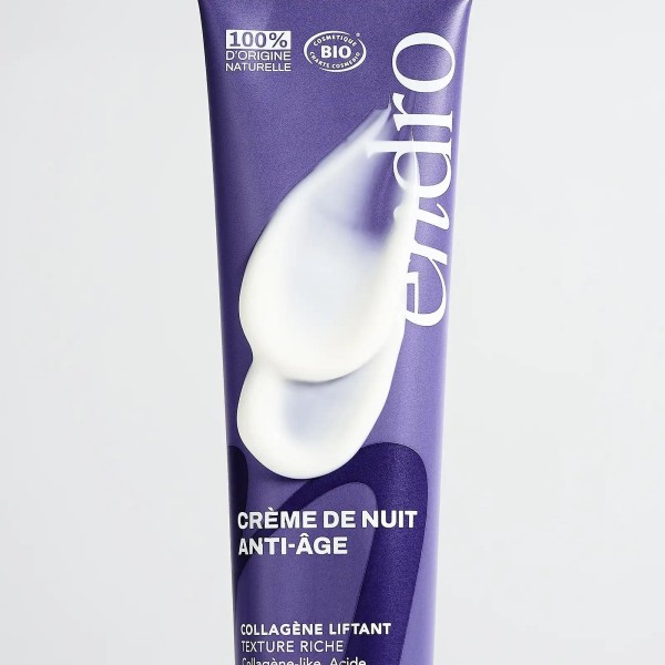 Crème de nuit anti-âge Collagène BIO - Endro Cosmétiques