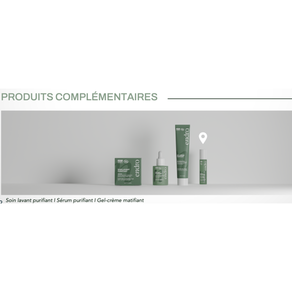 Routine peaux mixtes, grasses ou à imperfections - Endro cosmétiques