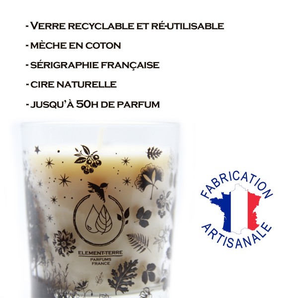 Bougie à la cire d'abeille parfumée