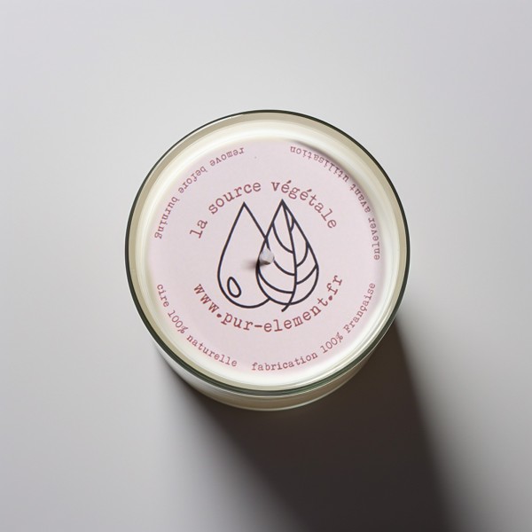 Bougie à la cire d'abeille parfumée