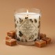 Bougie à la cire d'abeille parfumée Caramel Beurre Salé