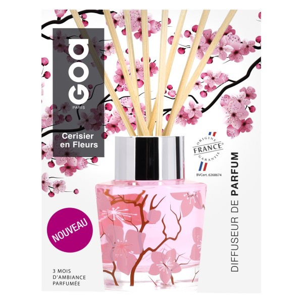 Diffuseur de parfum Cerisier en Fleurs - Collection Intemporelle Goa
