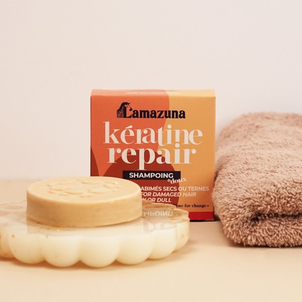 Shampoing solide réparateur - Kératine Repair - Lamazuna