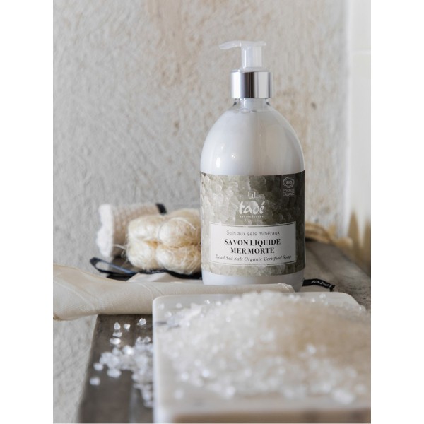 Savon liquide surgras bio au Sel de la Mer Morte Tadé