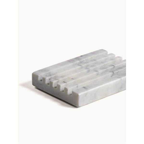 Porte savon rectangle Marbre blanc Tadé