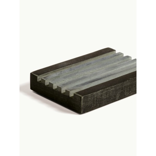 Porte savon Soapstone noir - Tadé