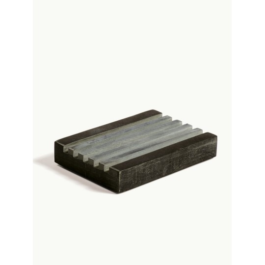 Porte savon Soapstone noir - Tadé