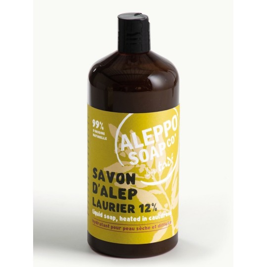 Savon d'Alep liquide - Laurier 12% - Recharge 1L - Tadé