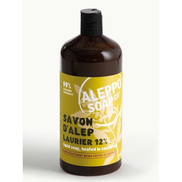 Savon d'Alep liquide - Laurier 12% - Recharge 1L - Tadé
