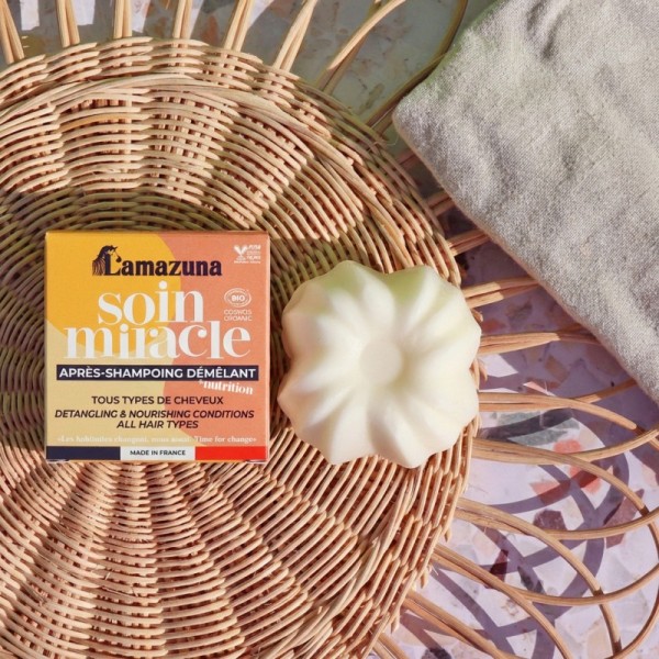 Après-shampoing solide bio Soin miracle Lamazuna