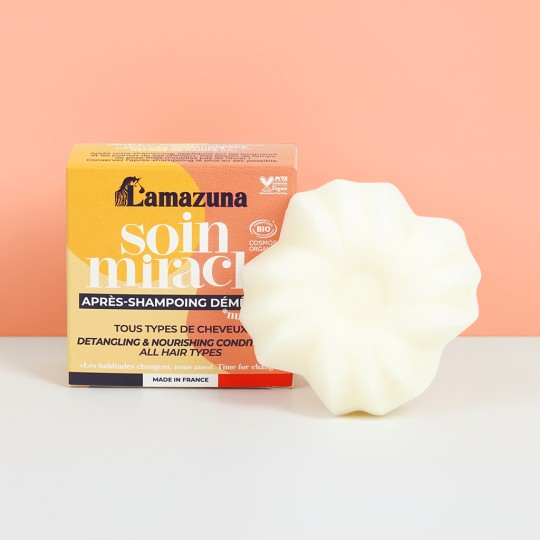 Après-shampoing solide bio Soin miracle Lamazuna