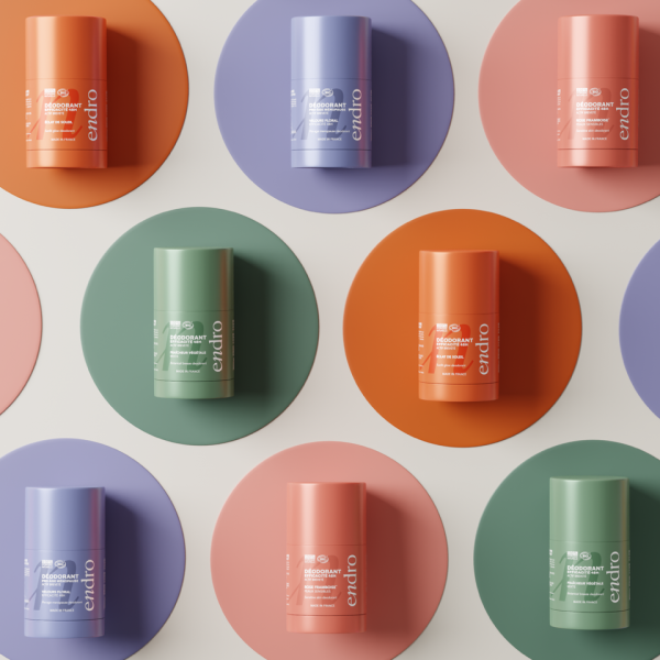 Gamme déodorants sticks rechargeables BIO 48H - Endro cosmétiques