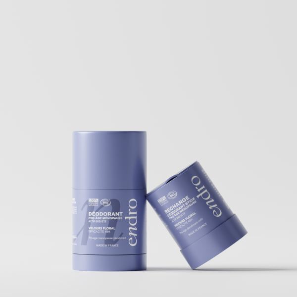Déodorant stick rechargeable BIO 48H Velours Floral - Endro cosmétiques