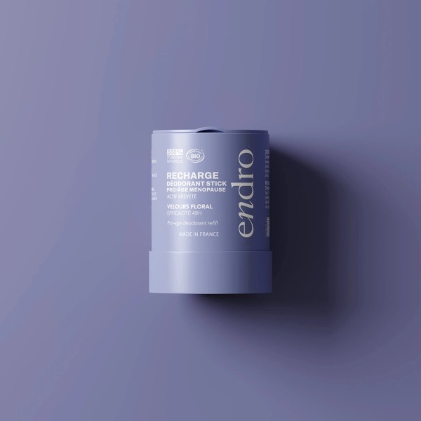 Recharge déodorant stick BIO 48H Velours Floral - Endro cosmétiques
