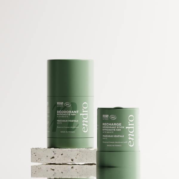 Déodorant stick rechargeable BIO 48H Fraîcheur Végétale - Endro cosmétiques