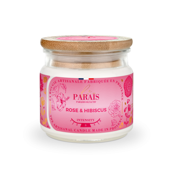 Bougie parfumée - Rose & Hibiscus 150 ml - Le Paraïs