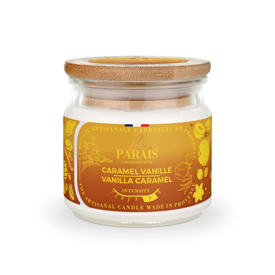 Bougie parfumée - Caramel Vanillé 150 ml - Le Paraïs