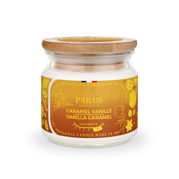 Bougie parfumée - Caramel Vanillé 150 ml - Le Paraïs