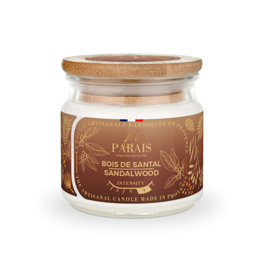 Bougie parfumée - Bois de Santal 150 ml - Le Paraïs