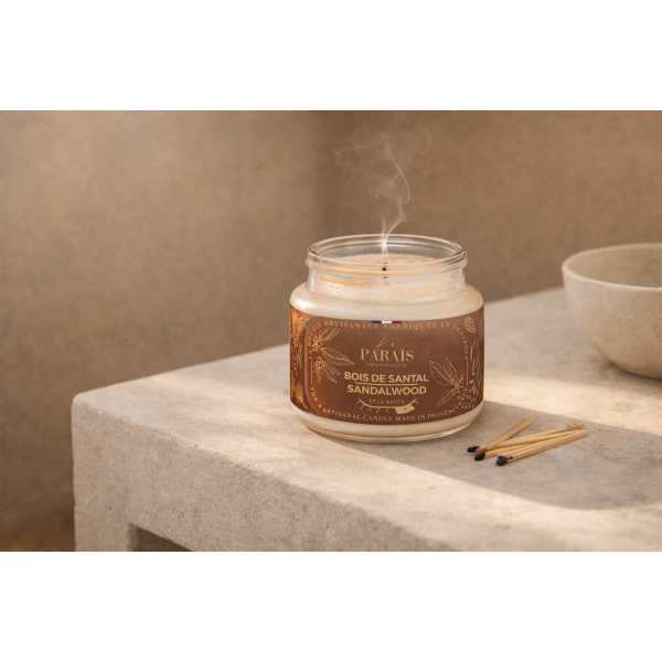 Bougie parfumée - Bois de Santal 150 ml - Le Paraïs