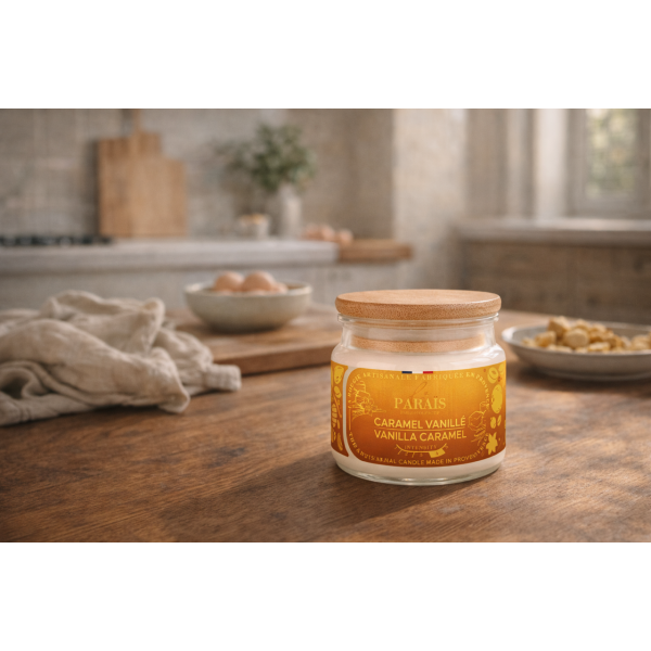 Bougie parfumée - Caramel Vanillé 150 ml - Le Paraïs