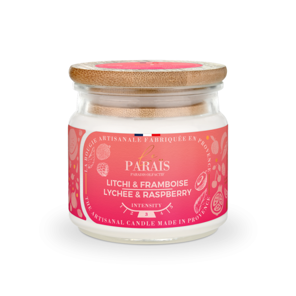 Bougie parfumée - Litchi & Framboise 150 ml - Le Paraïs