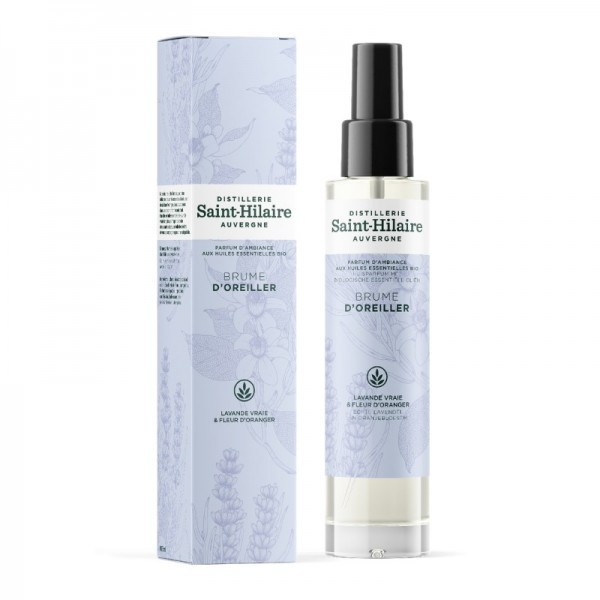Brume d'Oreiller aux huiles essentielles de Lavande & Fleur d'Oranger biologiques - Saint Hilaire