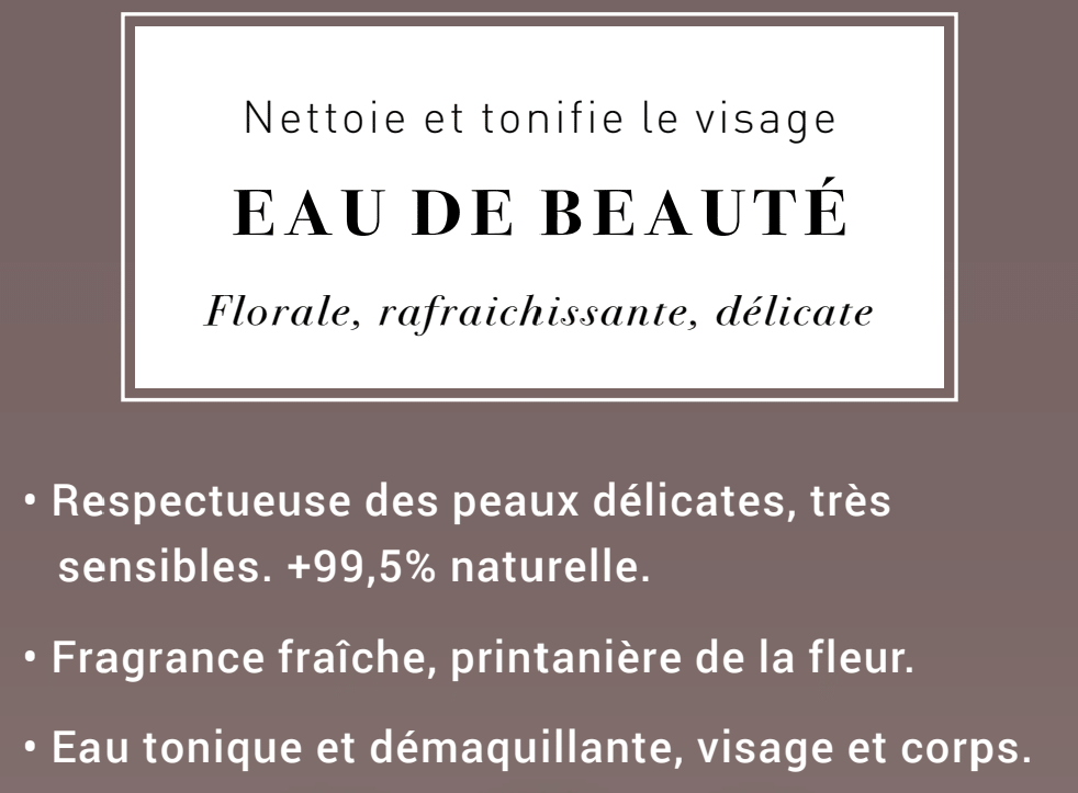 Eau de beauté